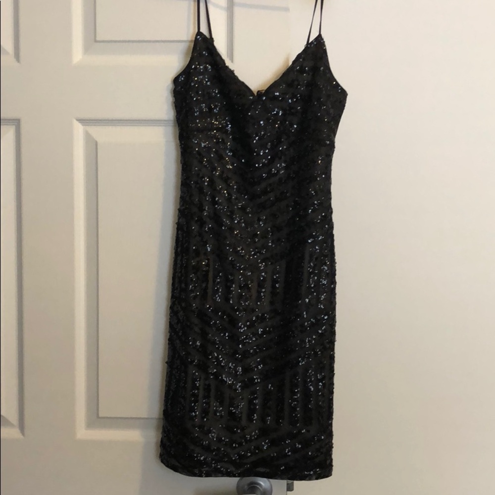 Sequin black dress
